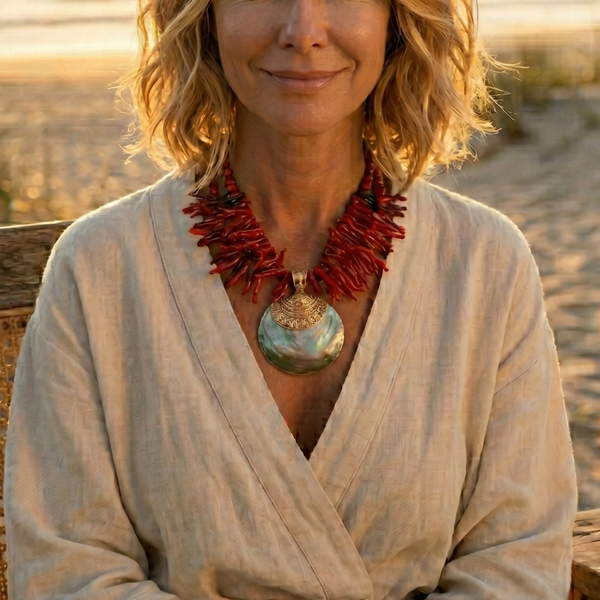 Majorca Red Coral Necklace