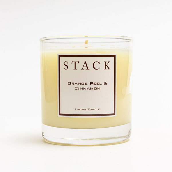 STACK The Fragrance of Gratitude - Orange Peel & Cinnamon Candle - Christmas Decor