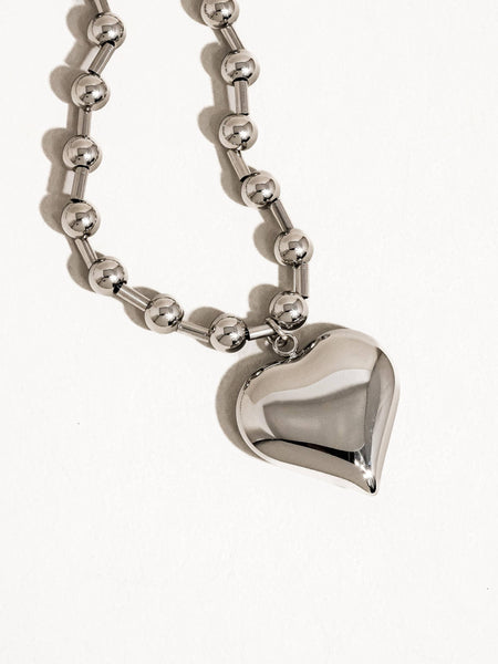 Paris 18K Gold Non-Tarnish Heart Chain Necklace