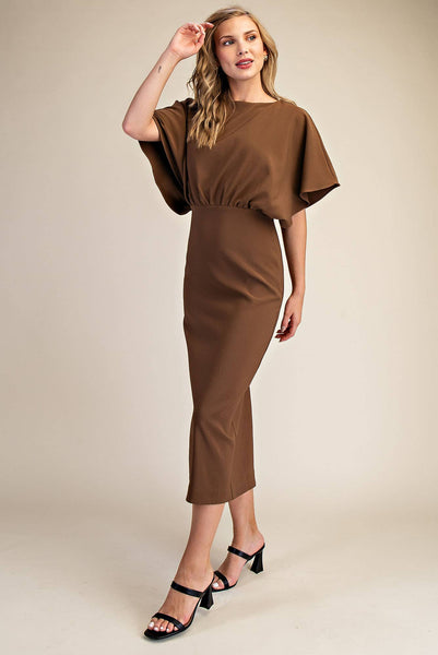 Gilded Goddess Midi Dress