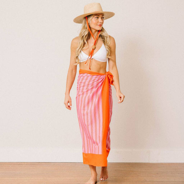 Sunshine Tienda Orchid Pinstripe Sarong