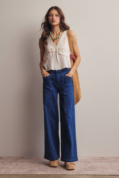 Cobalt Wide Leg Jean Arriving Friday