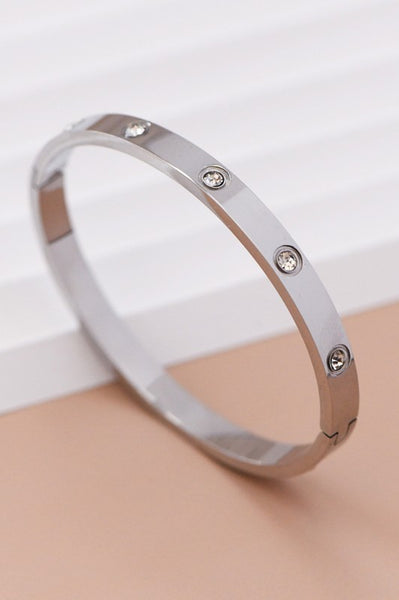 Waterproof Hinged Stainless Steel Bangle