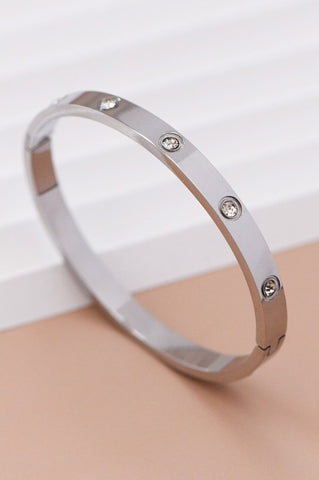 Waterproof Hinged Stainless Steel Bangle