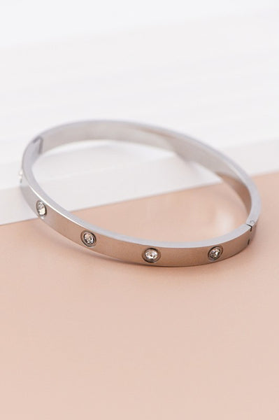 Waterproof Hinged Stainless Steel Bangle