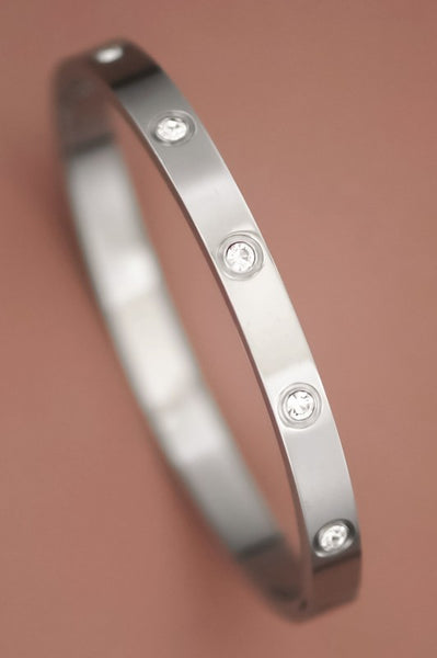 Waterproof Hinged Stainless Steel Bangle