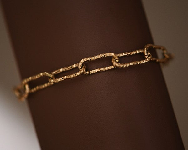 18k Non-tarnish Chunky Bracelet