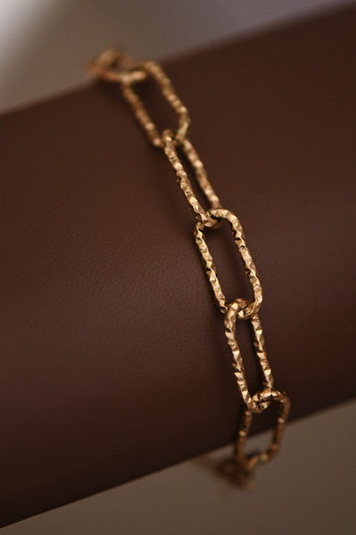 18k Non-tarnish Chain Bracelet with Heart