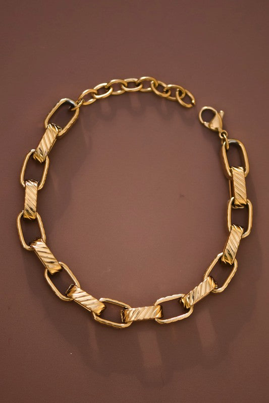 Tethered in Gold Bracelet