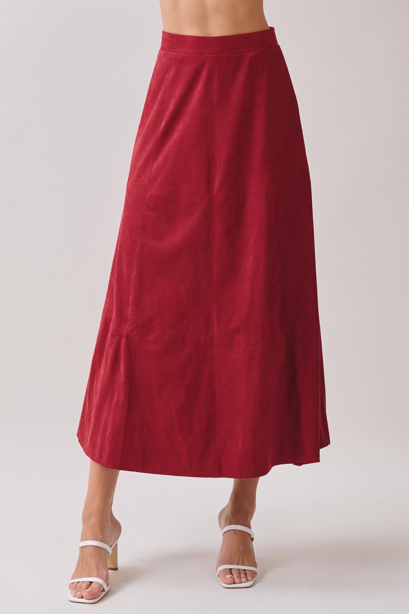 Cranberry Midi Skirt