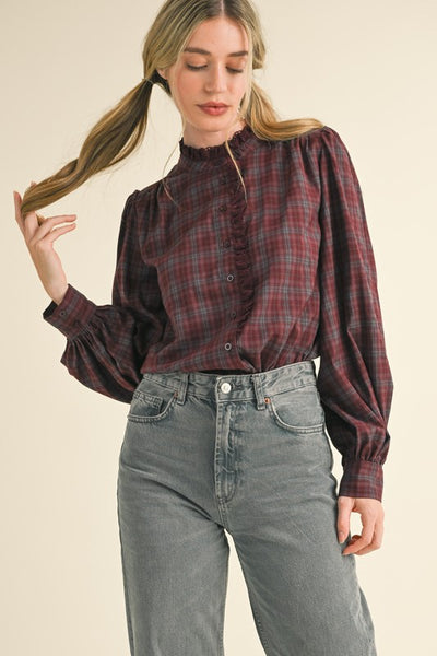 JoAnn Plaid Top