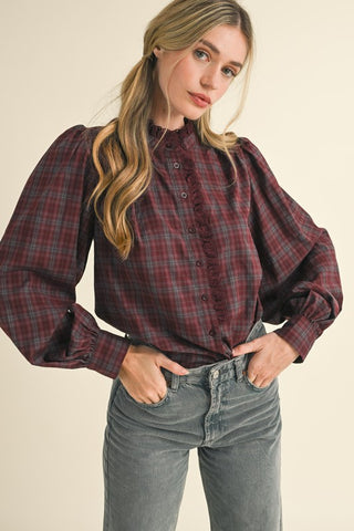 JoAnn Plaid Top