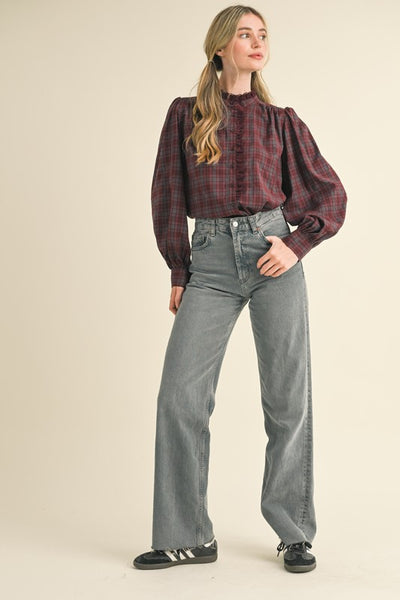 JoAnn Plaid Top