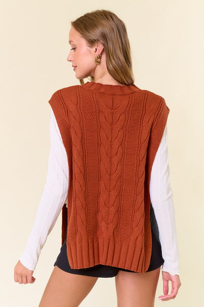 Camel Sweater Vest