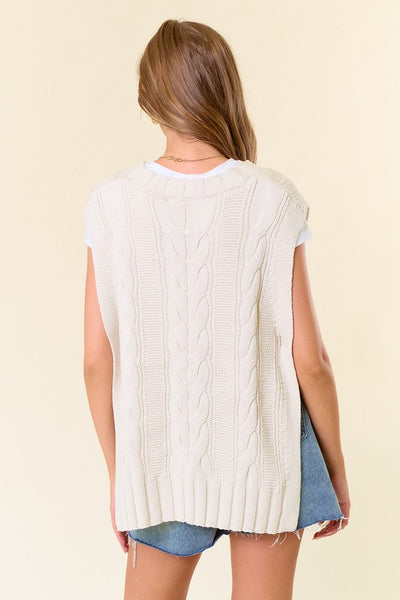 Antique White Sweater Vest