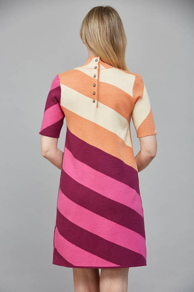 Diagonal Stripe Dress