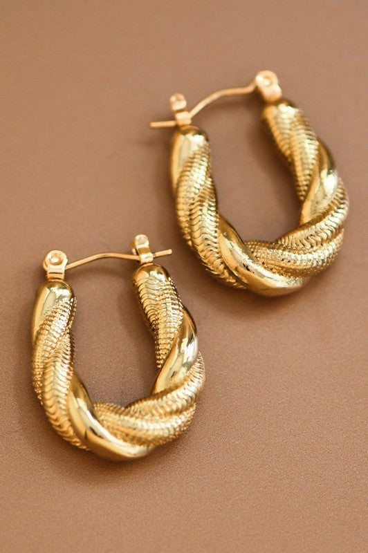 Jamison Elongated Hoops