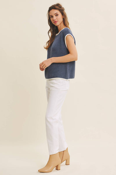 Nile Blue Sweater Vest