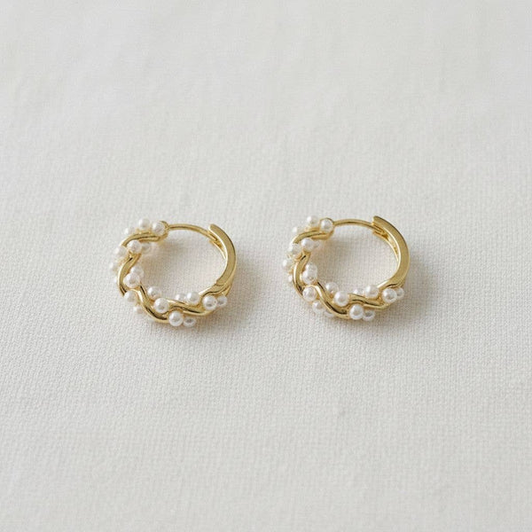 Francis Pearl Hoop Earrings