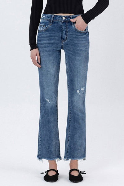 Mid Rise Ankle Jeans