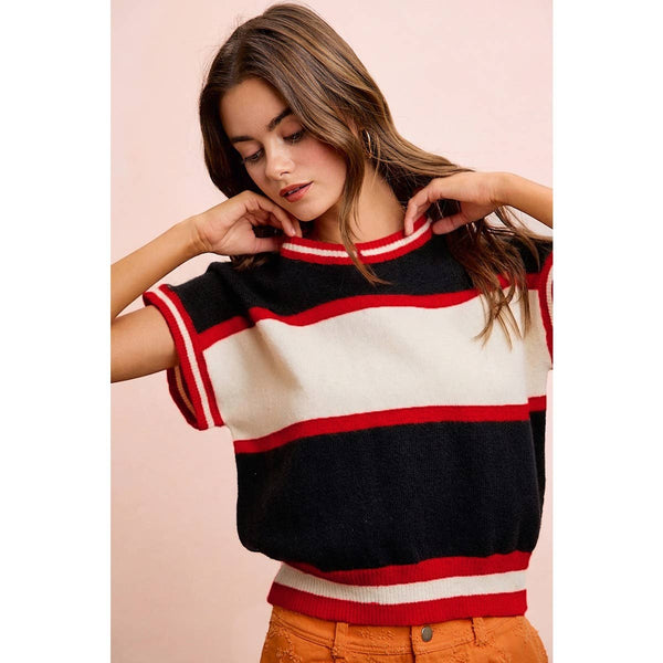 Black/Red Gameday Top