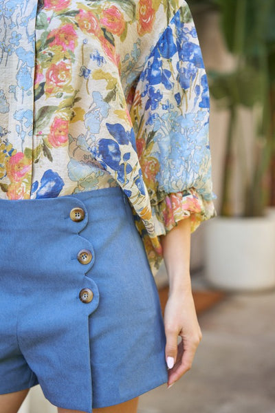 Blue Sailor Shorts