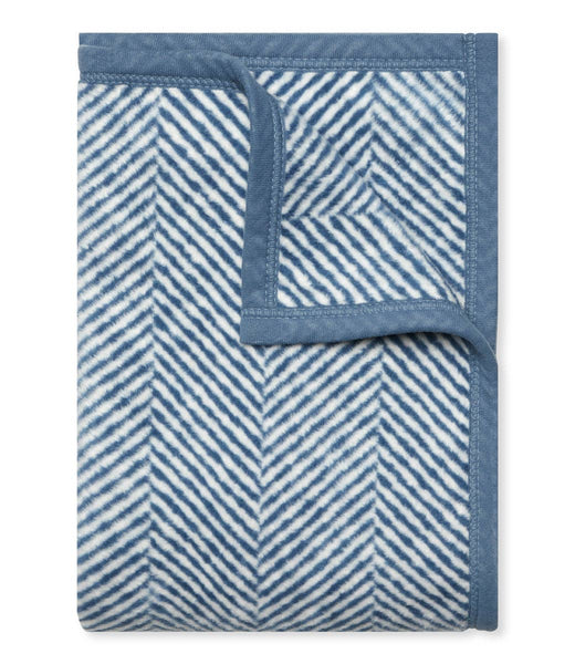 ChappyWrap - Harborview Herringbone Cornflower Blanket: Original