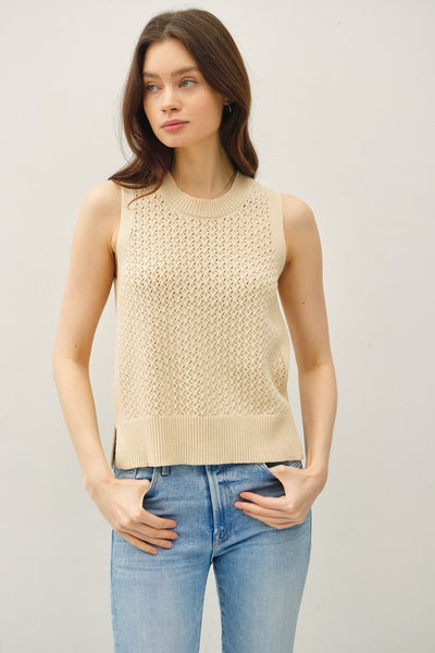 Cool Knit Sleeveless Sweater