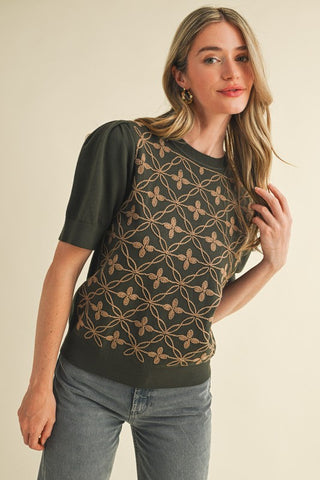 Oksana Embroidered Sweater