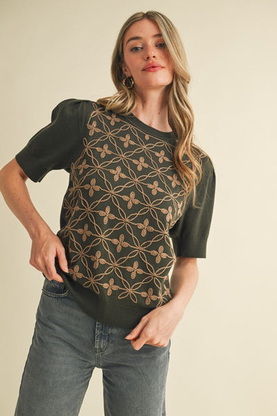 Oksana Embroidered Sweater