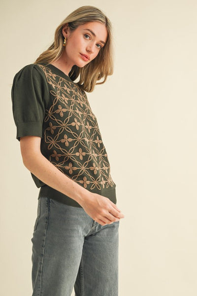 Oksana Embroidered Sweater