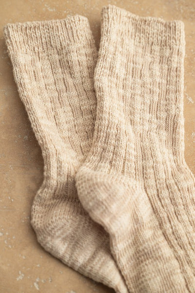 Heathered Oatmeal Socks