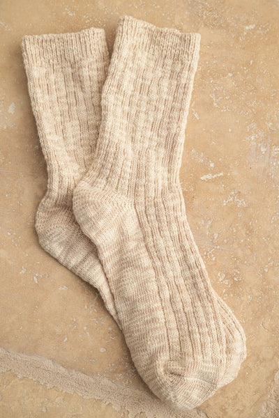 Heathered Oatmeal Socks