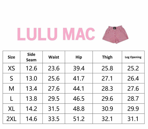 Lulu Mac Navy Striped Boxer Shorts