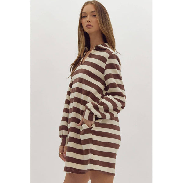 Espresso Stripe Dress