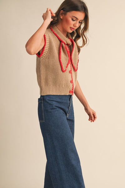 Campbell Tie Neck Sweater