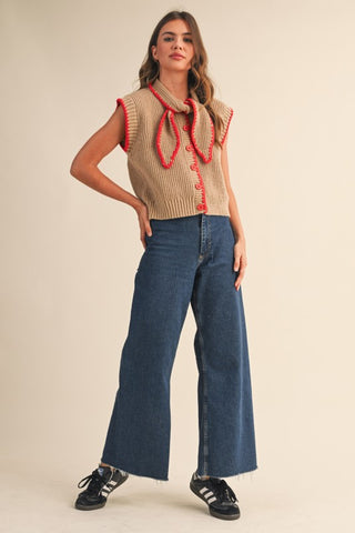Campbell Tie Neck Sweater