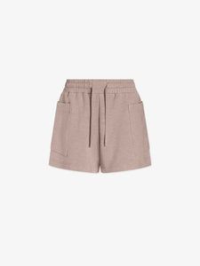 Varley Isabella Mid Rise Short 4 Taupe Marl
