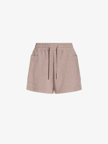 Varley Isabella Mid Rise Short 4 Taupe Marl