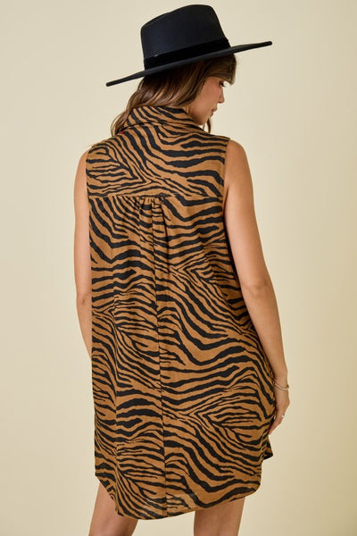 Petrie Tiger Print Dress (Arriving September 17)