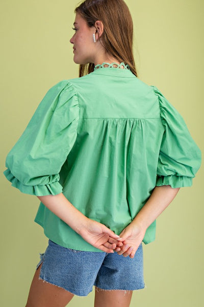 Cora Mint Top