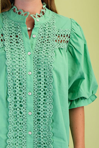 Cora Mint Top