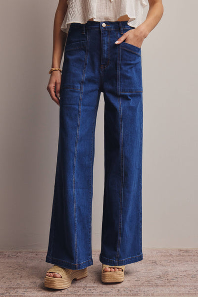 Cobalt Wide Leg Jean Arriving Friday