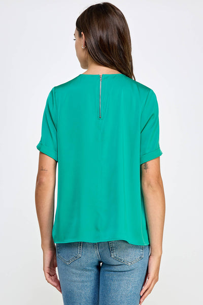 Satin Tee :: Turquoise