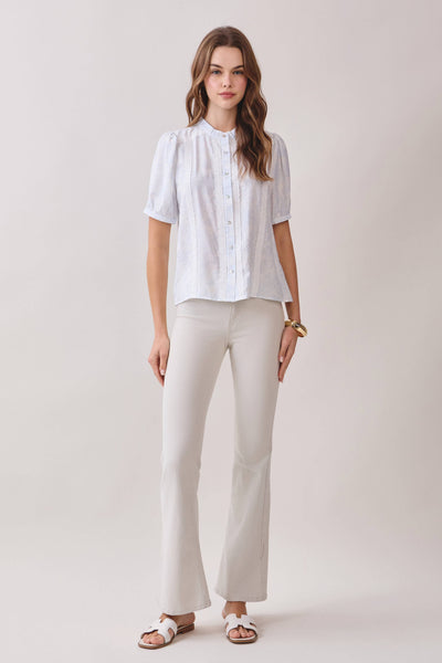 Sunday Tea Button Top
