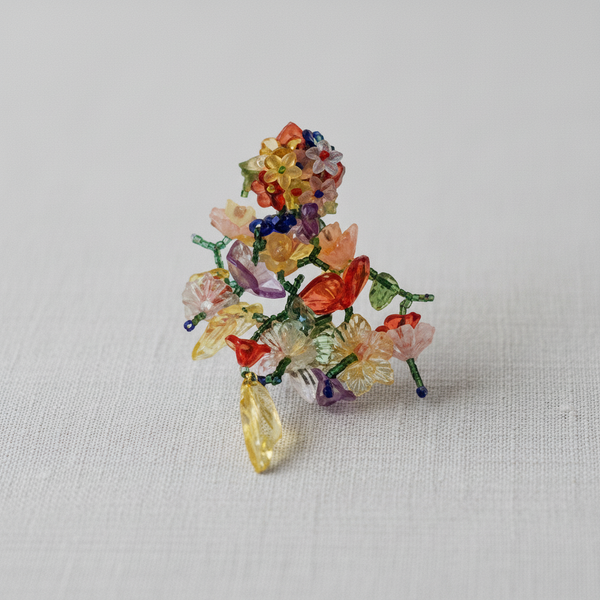 Acrylic Floral Drop Earrings