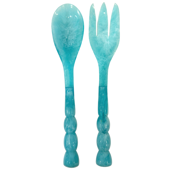Laura Park Bermuda Salad Servers Blue