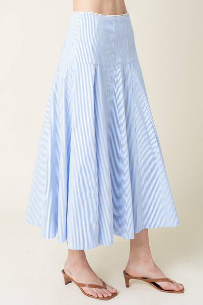 Noa Flowy Stripe Maxi Skirt