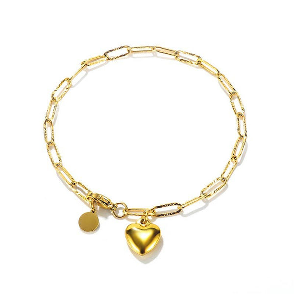 Paperclip Heart Bracelet