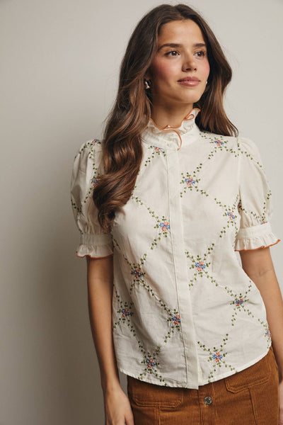 Savannah Embroidered Blouse